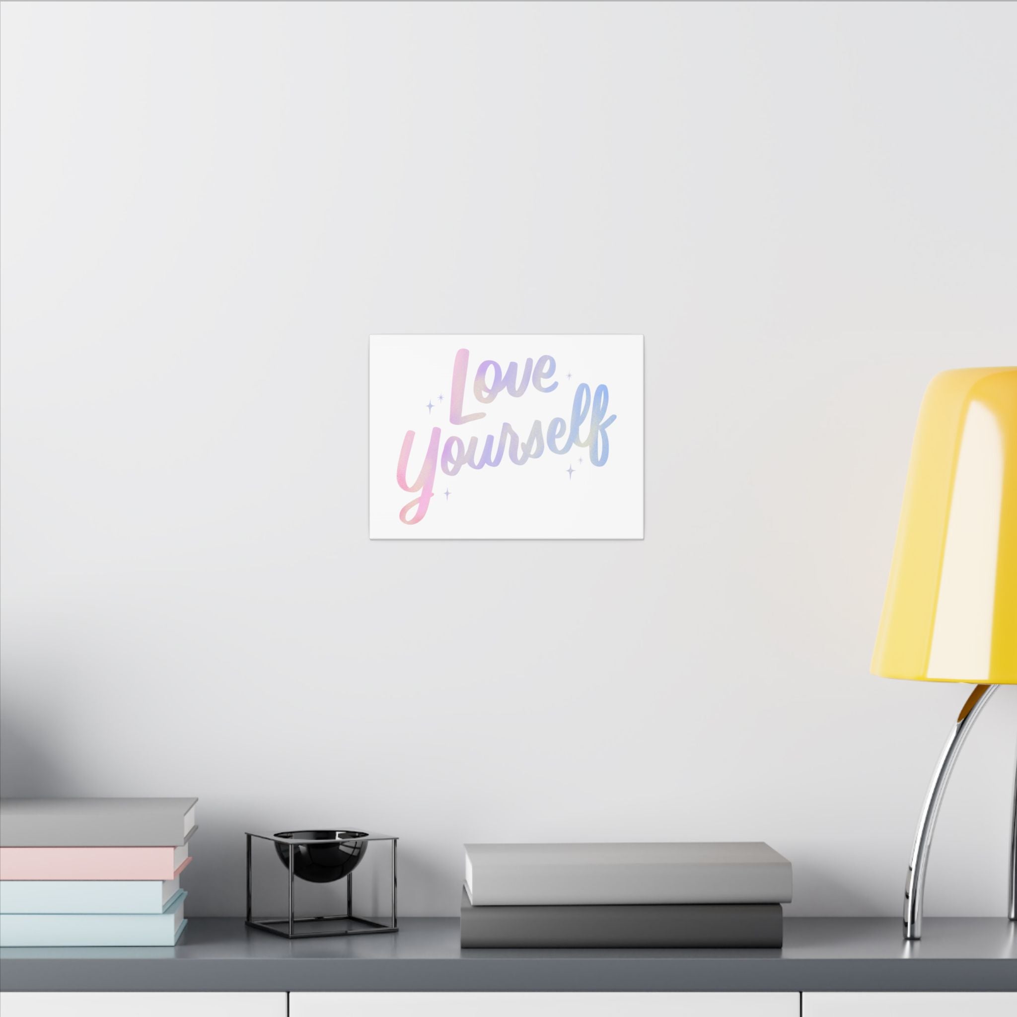 Inspirational Canvas Wall Art - "Love Yourself"