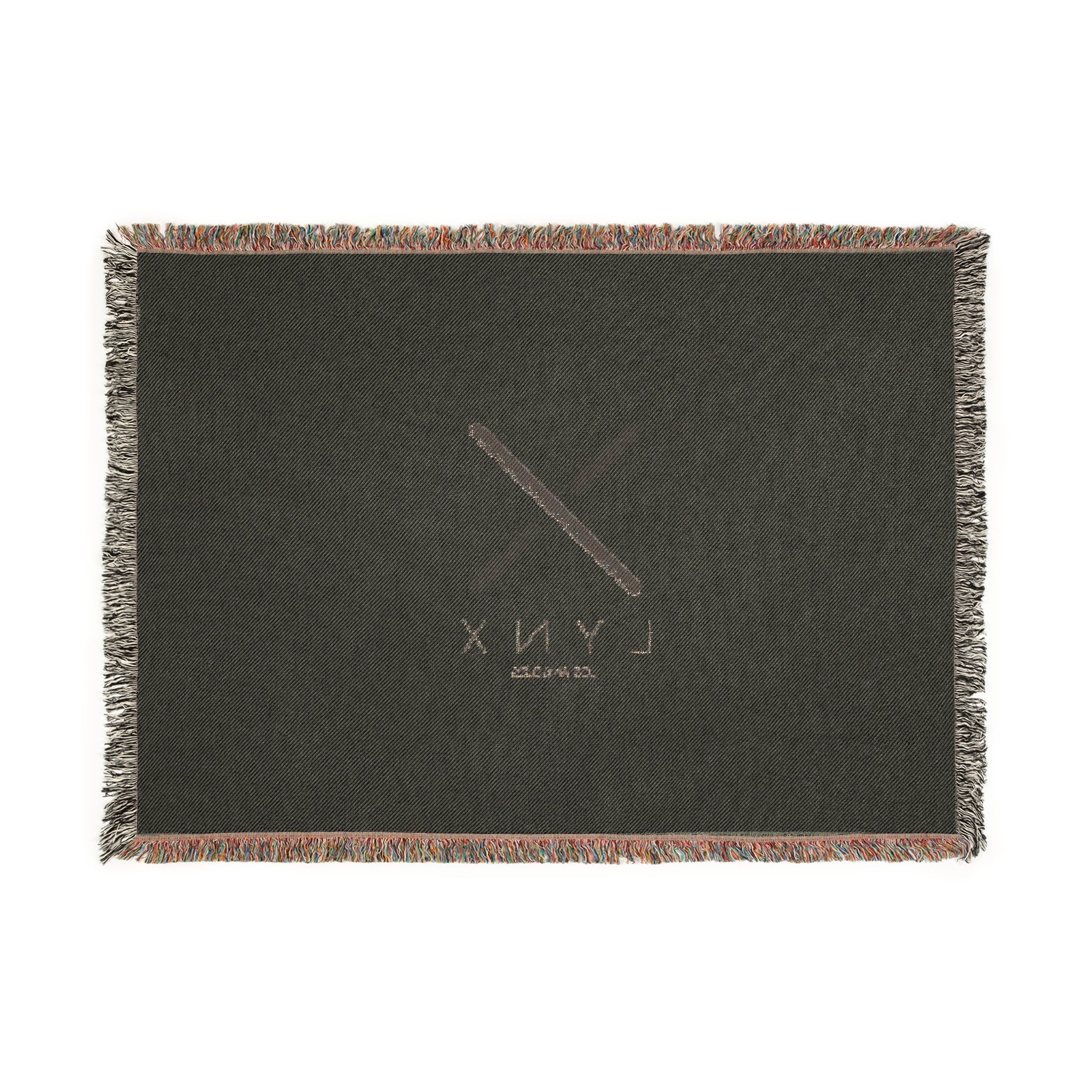 Cozy Woven Blanket with 'LYNX' Design